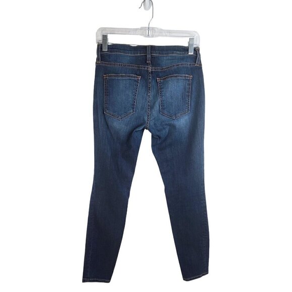 Current Elliot Stilleto Typhoon Destroy Dark Wash Distressed Denim Jeans - Picture 7 of 10